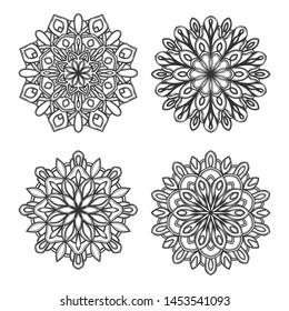 mandala vector logo icon illustration