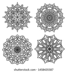 mandala vector logo icon illustration