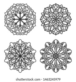 mandala vector logo icon illustration