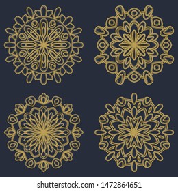 mandala vector logo icon illustration