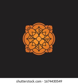 mandala vector logo icon illustration