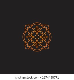 mandala vector logo icon illustration