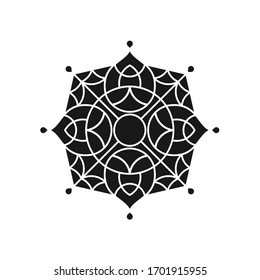 mandala vector logo icon illustration