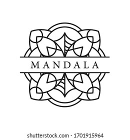 ilustración del icono del logotipo del vector mandala