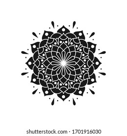ilustración del icono del logotipo del vector mandala