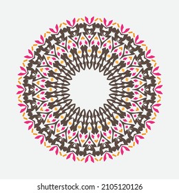 mandala, vector logo, icon illustration