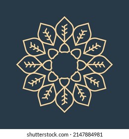mandala - vector logo icon illustration