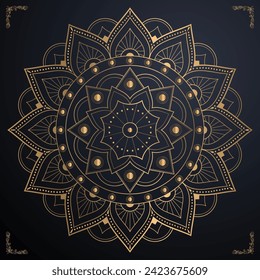 mandala vector logo icon illustration with golden color vector ,Luxury mandala background with golden arabesque pattern Arabic Islamic east style. Ramadan Style Decorative mandala.
vector luxury 