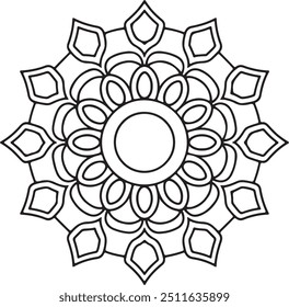 mandala vector logo icon illustration