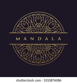 mandala - vector logo/icon illustration