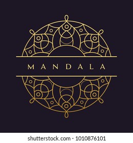 mandala - vector logo/icon illustration