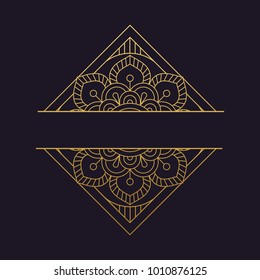 mandala - vector logo/icon illustration