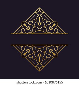 mandala - vector logo/icon illustration