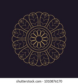 mandala - vector logo/icon illustration