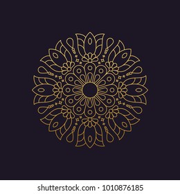 mandala - vector logo/icon illustration