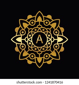 mandala - vector logo/icon illustration