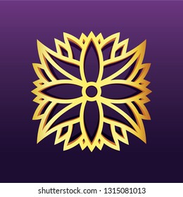 mandala - vector logo/icon illustration - Vector