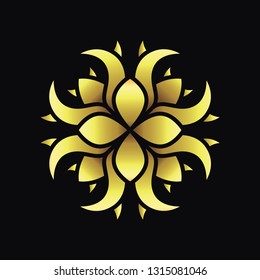 mandala - vector logo/icon illustration - Vector