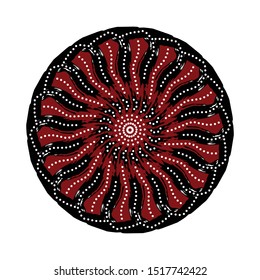 mandala - vector logo/icon illustration