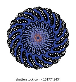 mandala - vector logo/icon illustration