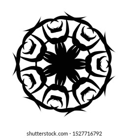 mandala - vector logo/icon illustration