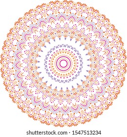 mandala - vector logo/icon illustration - Vector