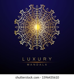mandala - vector logo/icon illustration, Vector illustration concept for background, party invitation card, website banner, social media banner, marketing material. EPS 10.
