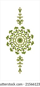  mandala vector nature
design color of green