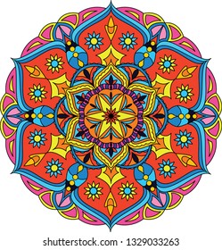 Mandala, vector mandala. Oriental mandala, coloring mandala, vector illustration. Islam, Arabic, Indian, turkish, pakistan, chinese, ottoman motifs