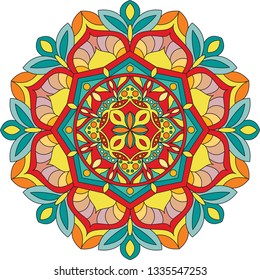 Mandala, vector mandala. Oriental mandala, coloring mandala, vector illustration. Islam, Arabic, Indian, turkish, pakistan, chinese, ottoman motifs