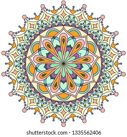 Mandala, vector mandala. Oriental mandala, coloring mandala, vector illustration. Islam, Arabic, Indian, turkish, pakistan, chinese, ottoman motifs