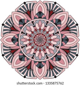 Mandala, vector mandala. Oriental mandala, coloring mandala, vector illustration. Islam, Arabic, Indian, turkish, pakistan, chinese, ottoman motifs