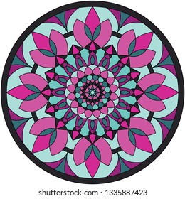 Mandala, vector mandala. Oriental mandala, coloring mandala, vector illustration. 