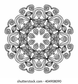 Mandala. Vector ornament, round decorative element for your design