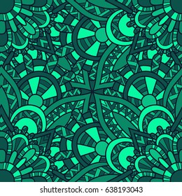 Mandala vector ornament. Vintage decorative elements. Hand drawn oriental background. Tribal motifs.