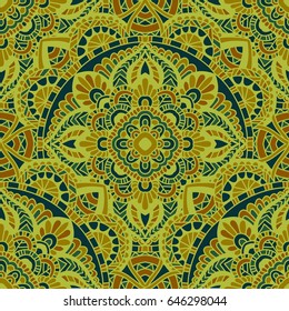 Mandala vector ornament. Vintage decorative elements. Hand drawn oriental background. Tribal motifs.