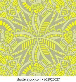 Mandala vector ornament. Vintage decorative elements. Hand drawn oriental background. Tribal motifs.