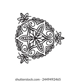 mandala vector pattern design, mandala icon, abstract pattern