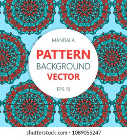 Mandala vector pattern for printing on fabric or paper. Islam, Arabic, Indian, ottoman motifs.