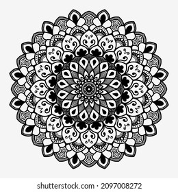 Mandala vector. Perfect for wedding invitations, coloring book, scrapbooking, packaging, greeting cards and other project.