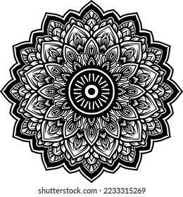 Mandala Vektorrundedesign für Ihr Design 