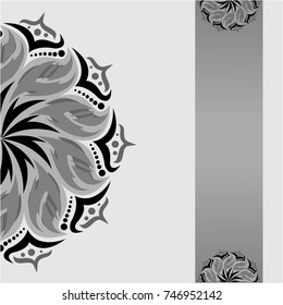 Mandala vector with seamless background