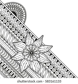Mandala Vector tattoo. Perfect card for any other kind of design, birthday and other holiday, kaleidoscope, medallion, yoga, india, arabic.