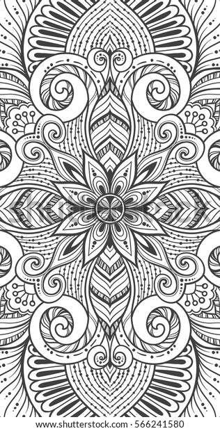 Tatouage Vectoriel Mandala Carte Parfaite Pour Image Vectorielle De Stock Libre De Droits