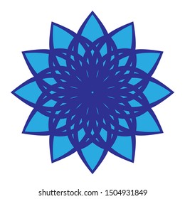 Mandala vector template design. colored. arabic. Indian. with an isolated white background. Templates for design, birthday, holiday, yoga, meditation, decorative. greeting cards. eps 10