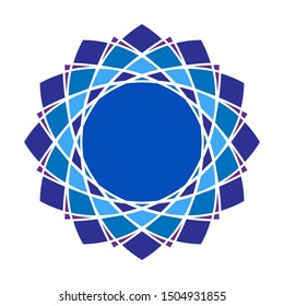 Mandala vector template design. colored. arabic. Indian. with an isolated white background. Templates for design, birthday, holiday, yoga, meditation, decorative. greeting cards. eps 10