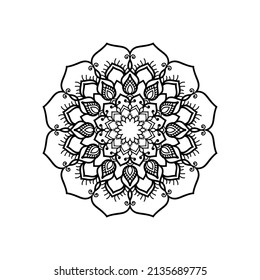 Mandala vector template element flower