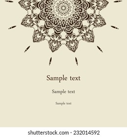 mandala vector,  tibetan mandala,  lotus,  kaleidoscope,  medallion,  yoga,  india, Card or invitation. Vintage decorative elements. Hand drawn background. Islam, arabic, ottoman motifs.