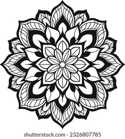Mandala , sehr einfaches Farbbuch, PNG