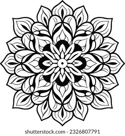 Mandala , Libro de Colores Muy Simple, PNG